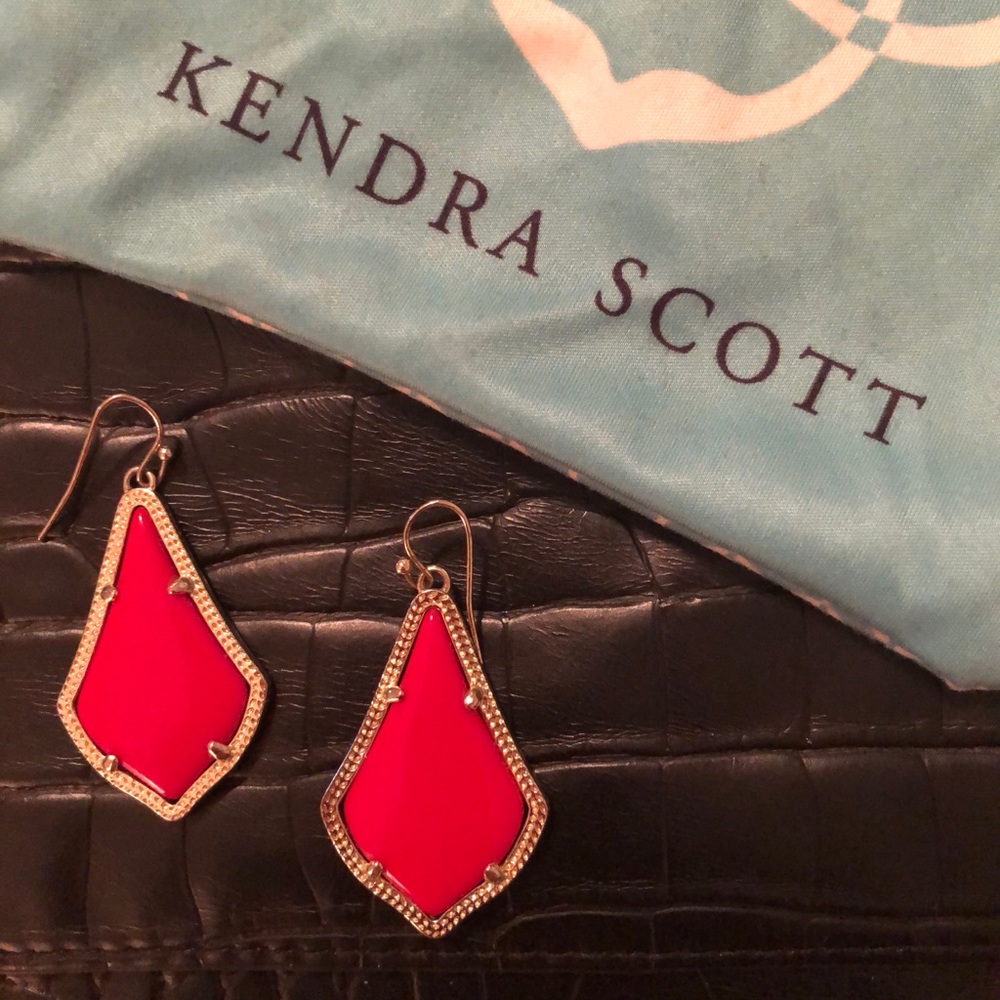 Kendra Scott Bright Red Earrings